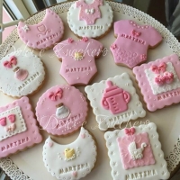 Biscotti decorati battesimo e nascita bimba