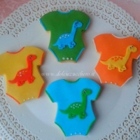 Biscotti dinosauri decorati segnaposto per feste compleanno_1