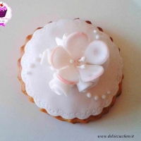 Biscotti decorati Matrimonio segnaposto con fiore