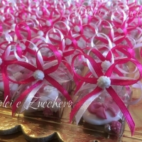 Segnaposto battesimo nascita con confetto decorato