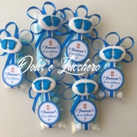 Bomboniera Segnaposto Bimbo con confetto decorato