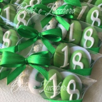 Segnaposti 18 Compleanno confetti decorati