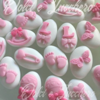 confetti decorati nascita battesimo bimba