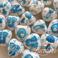 Confetti magnum decorati per nascita e battesimo bimbo