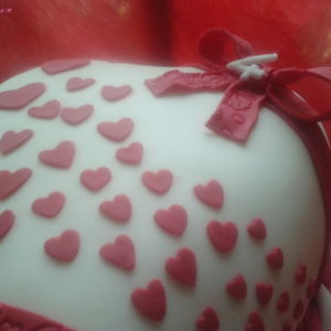 Torta decorata Compleanno Heart cake 2