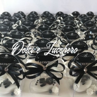 Segnaposto per compleanno con confetto decorato