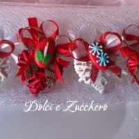 Idee originali segnaposti Natale con confetti decorati in pasta di zucchero
