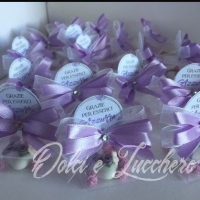 Segnaposto per Comunione e Cresima confetto decorato
