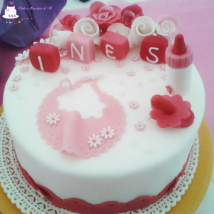 Torta decorata battesimo bimba 1