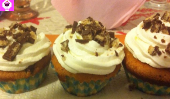 Cupcake con Kitkat