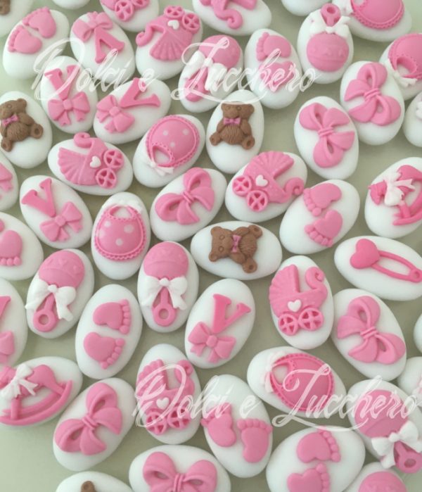 confetti decorati nascita battesimo bimba