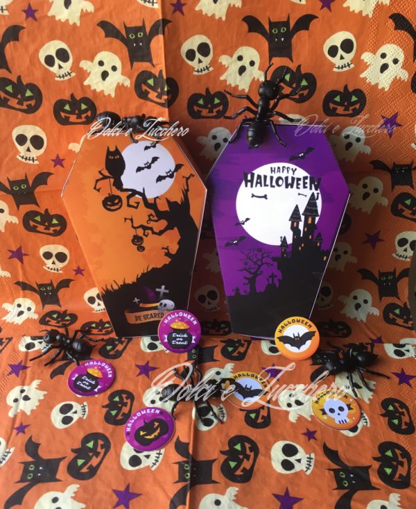 Scatola bara Halloween cioccolatini