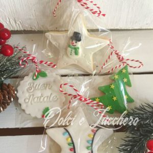 biscotti natalizi decorati segnaposto Natale