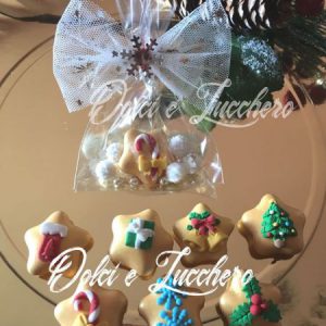 confetti decorati segnaposto natalizi con sacchetto - regali Natale