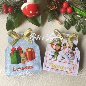 nutelline segnaposto natalizie personalizzate