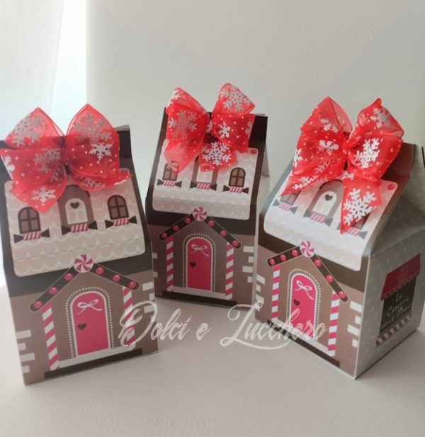 Scatola Regalo Casetta di Natale