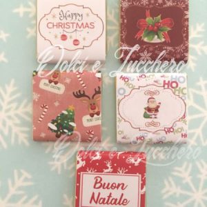 cioccolatini natalizi con incarto assortito