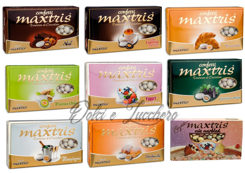 Scatola di Confetti Maxtris 1 kg – Vari Gusti