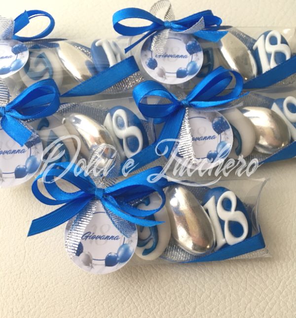 Segnaposto 18°Compleanno con confetti decorati - immagine 2