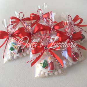 Sacchetti confetti natalizi nascita battesimo