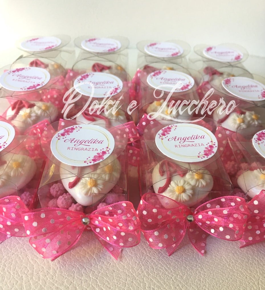 Segnaposto Comunione Cresima con Confetto Magnum Decorato