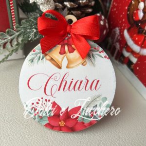 Pallina di Natale in legno