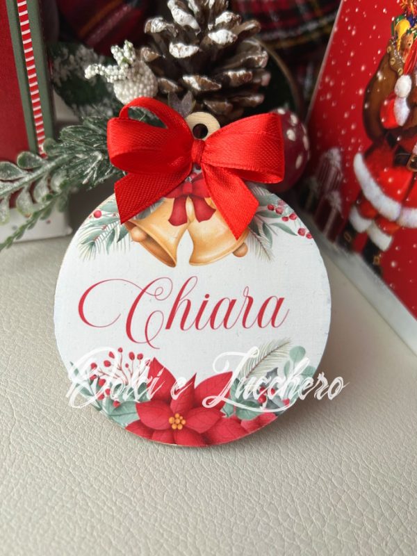 Pallina di Natale in legno