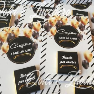 Segnaposto Cioccolatino 40 Anni