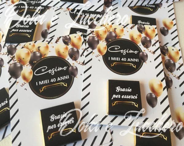 Segnaposto Cioccolatino 40 Anni